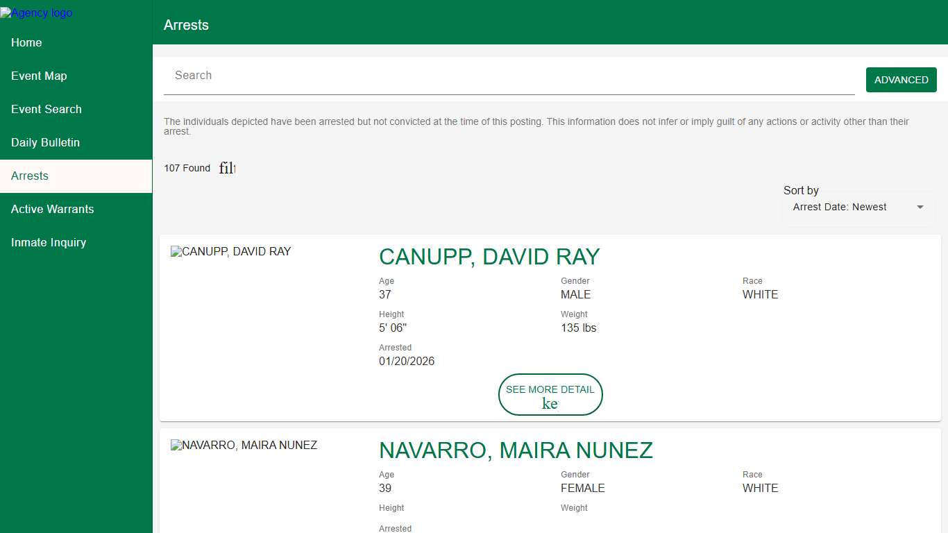 Rowan County Sheriff's Office | Police to Citizen - Recent Arrests catalog